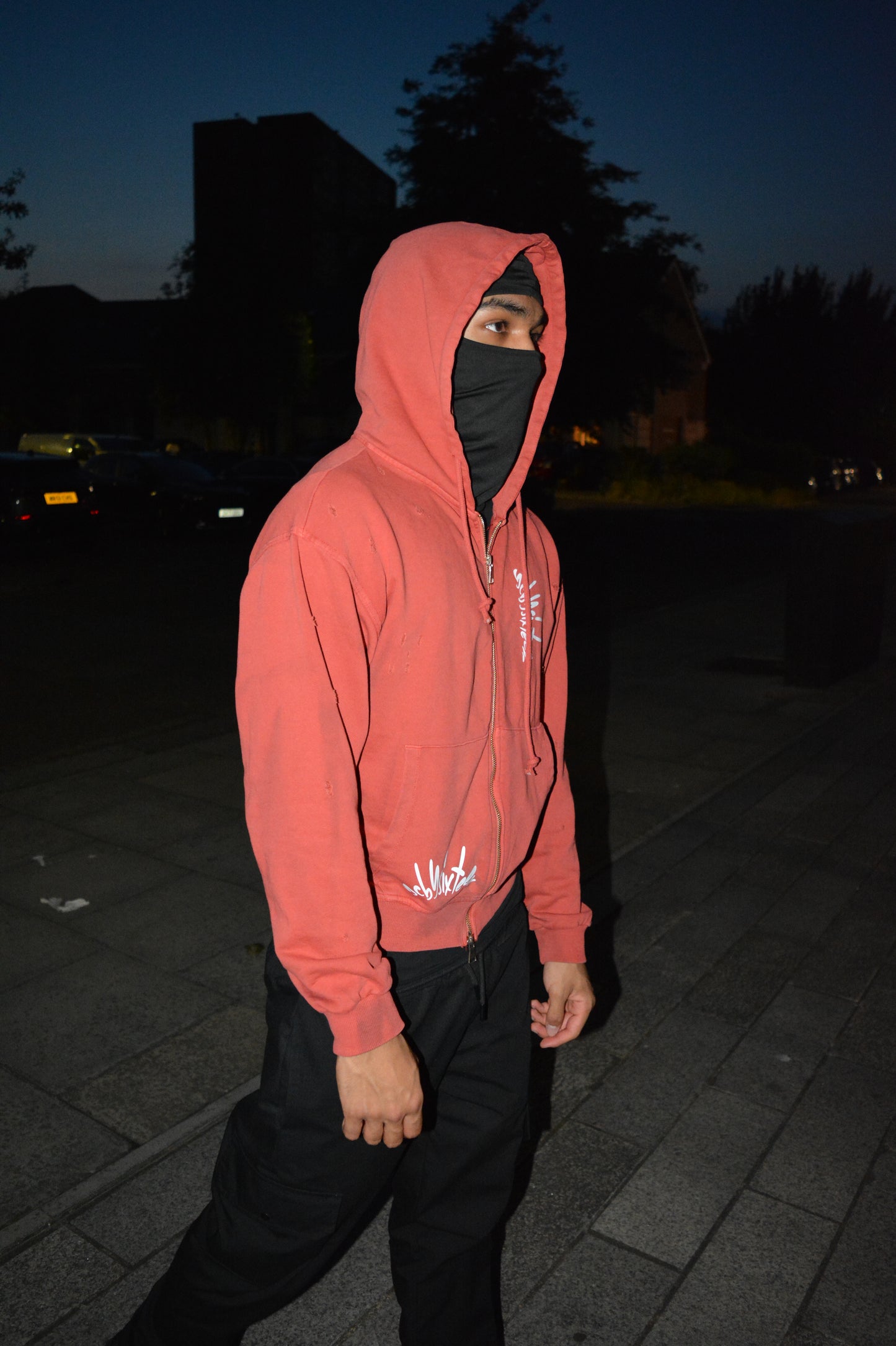Washed Shotgun Zip Up Hoodie